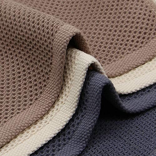 Cotton Dish Rags Dish Cloths for Washing Dishes,12”x12”,6 Pack,Multi
