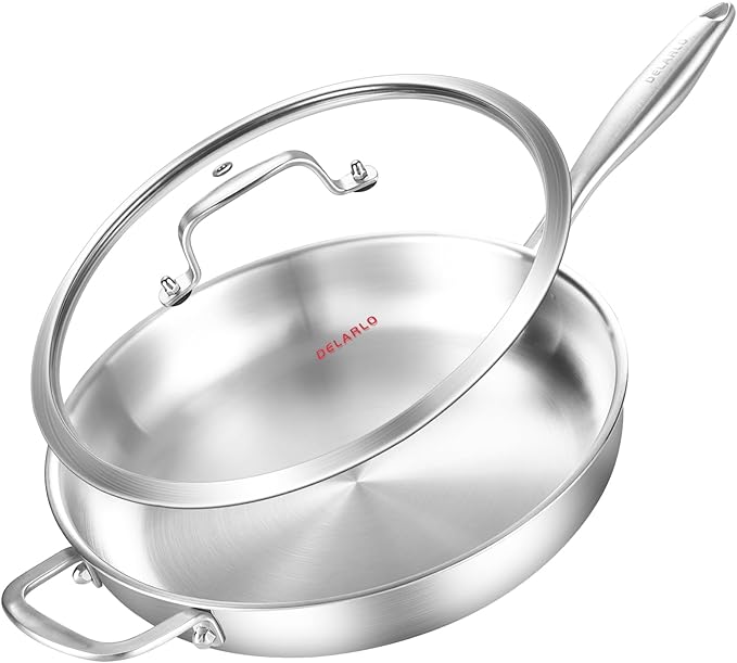 DELARLO Tri-Ply Stainless Steel Pan by DELARLOCOOKWARE
