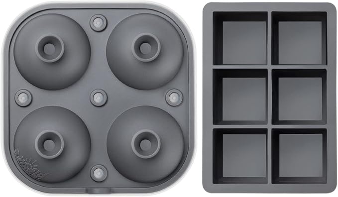 Samuelworld Large Silicone Premium Ice Trays, 2 Inches Big Cubes & 2.5 Inches - Image 2