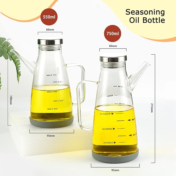 Oil Dispenser for Kitchen, 25OZ Oil Bottles Cooking Oil Dispenser - Image 3