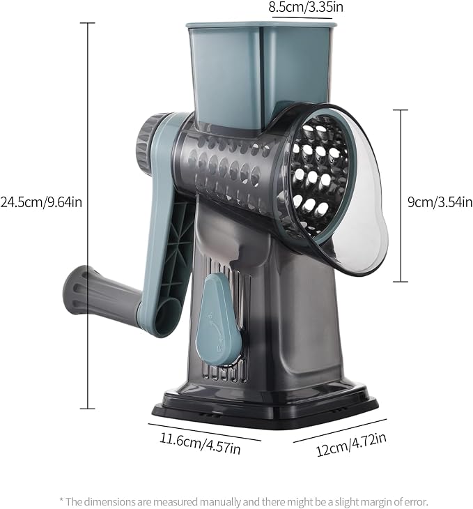 Rotary Cheese Grater, 3-in-1 Shredder - Image 2