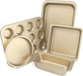 CasaCulina Baking Pans Set, 5-Piece Nonstick Bakeware Sets by CasaCulina