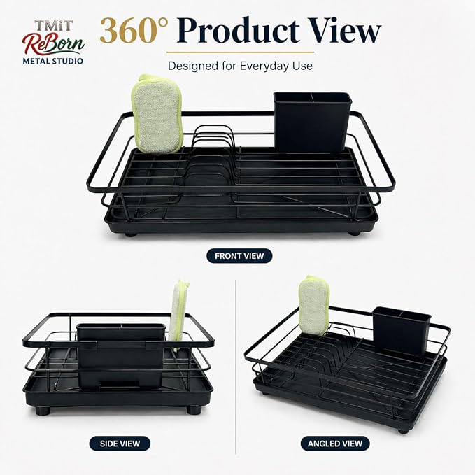 Metal Dish Drying Rack for Kitchen Counter, Sink Organizer - Image 2