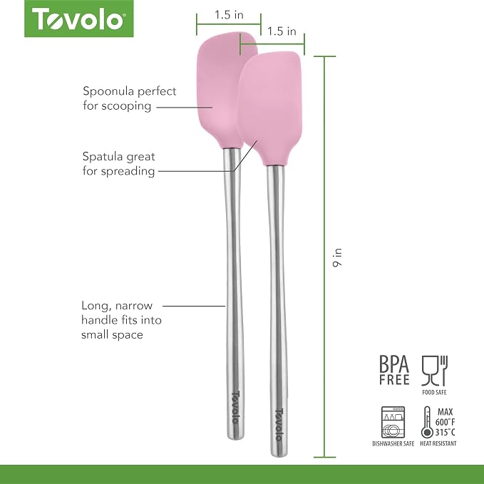 Tovolo Flex Core Silicone Spatula Spoonula Set of 2 - Image 6