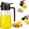 Aovdy 16oz/470ml Glass Olive Oil Sprayer for Cooking - 2 in 1 Olive