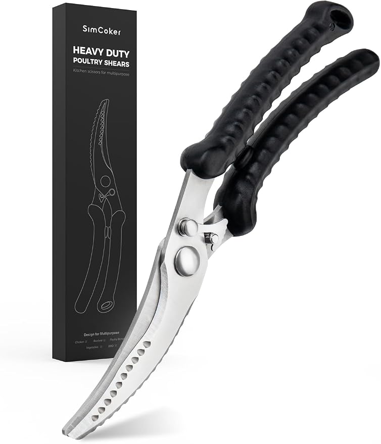 Heavy Duty Poultry Shears, Kitchen Scissors by SimCoker