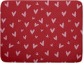 Valentines Dish Drying Mat for Kitchen Counter 18x24 Inch Valentine's Day Red by Aytipun