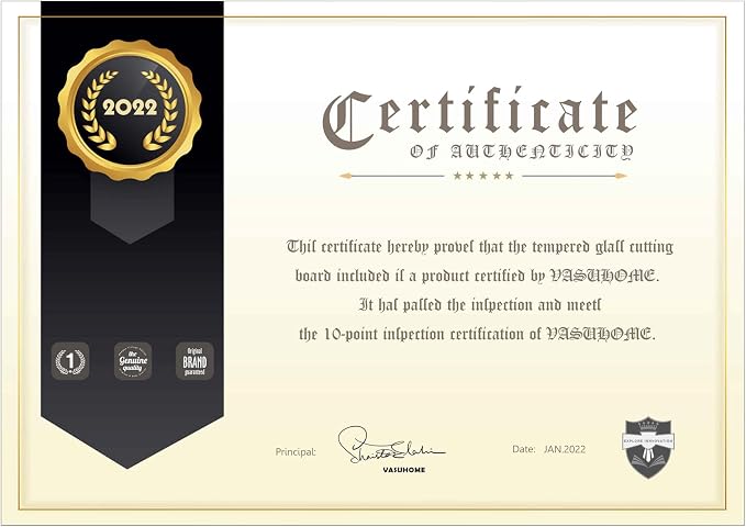 VASUHOME Glass Cutting Board, 16 * 12 inch Set of 1 Tempered Glass Cutting Board - Image 7