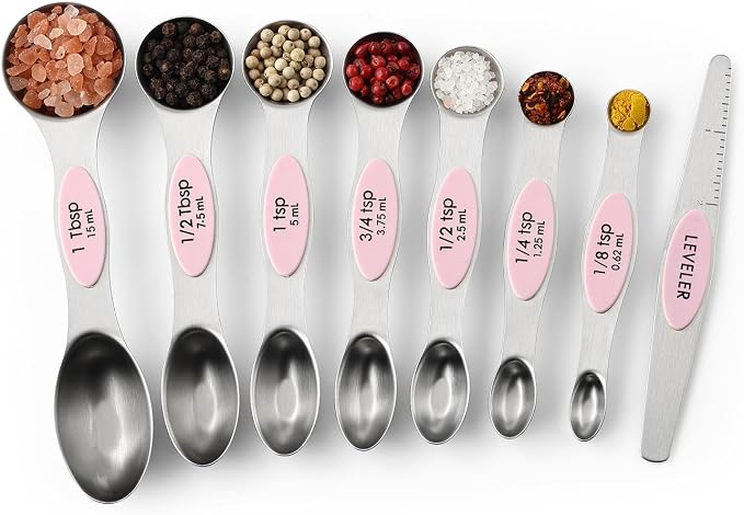 Spring Chef Stainless Steel Magnetic Measuring Spoons Set of 8 - Image 9