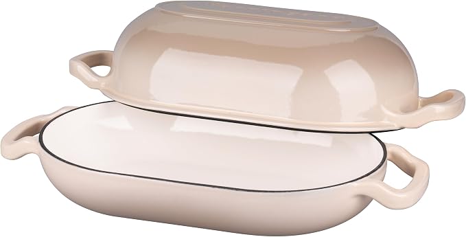 VORRINGARD Enameled Cast Iron Sourdough Bread Oven, Dutch Oven, Loaf Cast Iron - Image 5