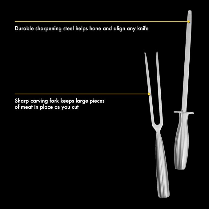 Babish High-Carbon 1.4116 German Steel 15 Piece Full Tang Forged Cutlery - Image 7