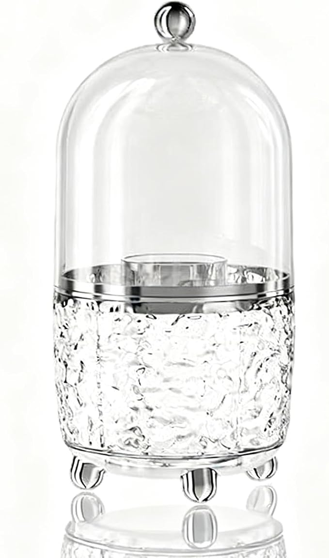Makeup Brush Holder with Lid, Cosmetic Tools Organizer with Cover, 360° by Unknown