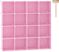 C&AHOME Cube Storage Organizer, 16-Cube Shelves Units, Plastic Storage Cubes by CAHOME