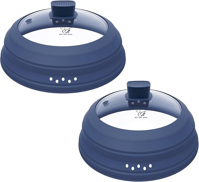 2 Pack Microwave Splatter Cover Glass Guard Lid by GGG-GLOU-GLOUGOOSE