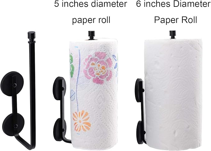 Magnetic Paper Towel Holder for Fridge, 12.3" Heavy Duty Magnet Rack, No Drill - Image 3