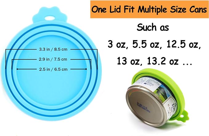 Comtim Pet Food Can Cover Silicone Can Lids - Image 4