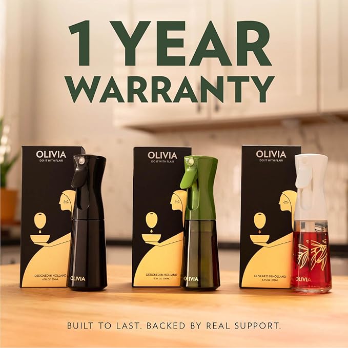 FLAIROSOL OLIVIA Oil Sprayer for Cooking, 200ml Glass Olive Oil Sprayer - Image 5
