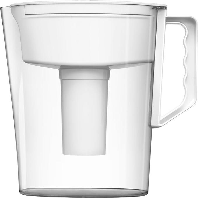 Brita Water Pitcher, 5 Cup Capacity, Includes One Advanced Filter-White - Image 3