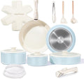 Chef Power Ceramic Nonstick Pots and Pans Set 19 Piece by ChefPower