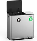 Lovewind Dual Trash Can, 14 + 6 Gallon Garbage Can by LOVEWIND