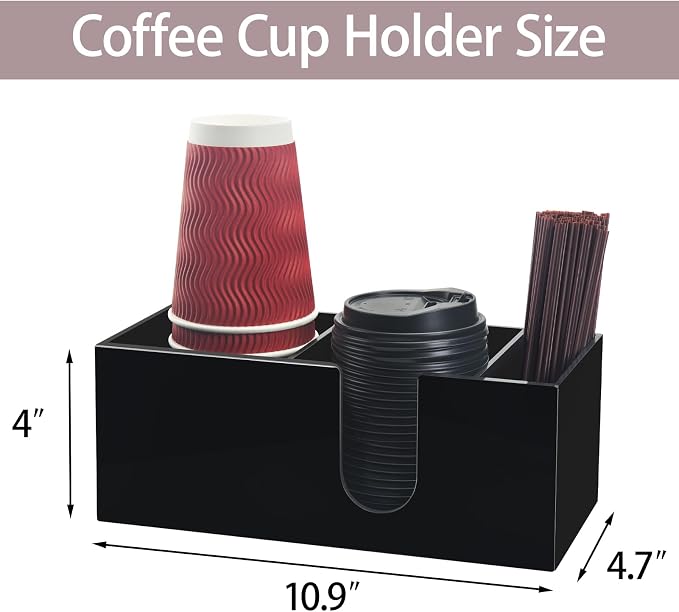 Coffee Bar Accessories and Organizer, Disposable Cup Holder - Image 2