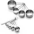 10-Piece Stainless Steel Measuring Cups and Spoons Set by Unknown