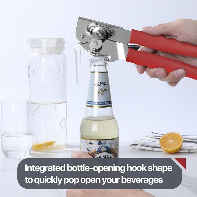 Commercial Can Opener, UHIYEE Hand Crank Can Opener Manual Heavy Duty - Image 5