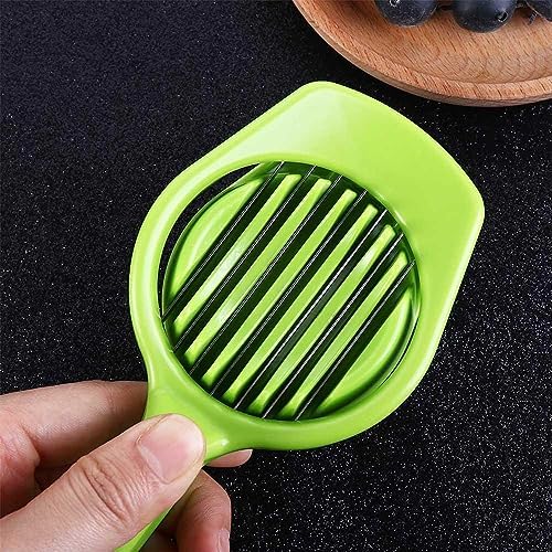 2pcs Stainless Steel Egg Slicer Fruit Cutter,Handheld Mushroom Kiwi