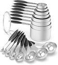 Measuring Cups & Spoons Set of 16, Wildone Stainless Steel Measuring Cups and by Wildone