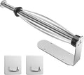 Paper Towel Holder Under Cabinet + Towel Robe Hooks, Single Hand Operable Under by HelpYouSaveMoreSpace