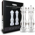 salt and pepper grinder mill set refillable large, the best transparent acrylic by Kaiciuss