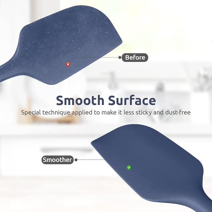 14in Extra Large Silicone Spatula: U-Taste 600ºF Heat Resistant Flexible - Image 7