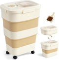 ZOMISIA 40-50lbs Dog Food Storage Container, Large Capacity Collapsible by Zomisia