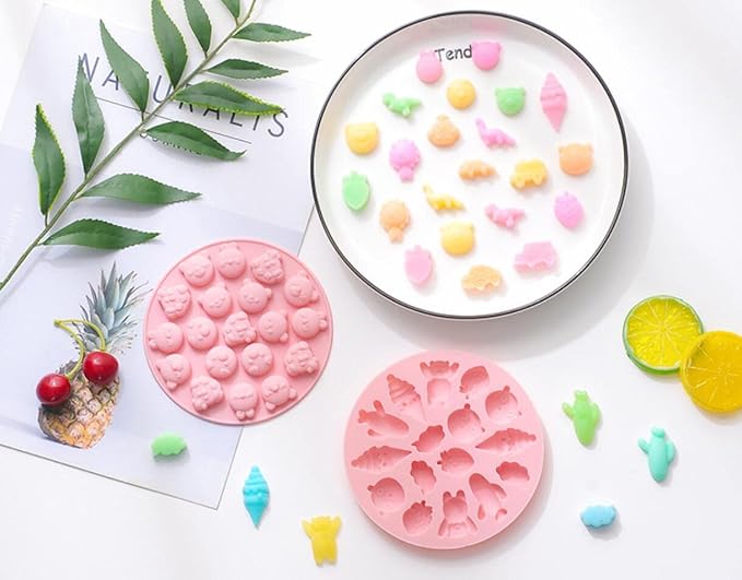Cute Ice Cube Trays Silicone Chocolate Mold Wax Melt Molds Easy Release Ice - Image 5
