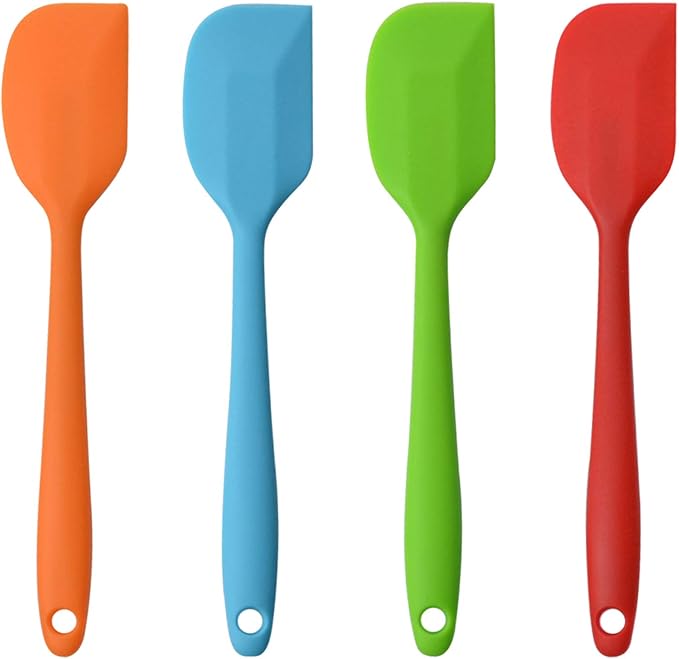 Silicone Spatulas, 11 inch Rubber Spatula Heat Resistant Seamless One Piece by MOACC