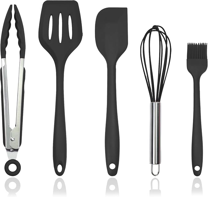 Silicone Kitchen Cooking Utensils Set Kitchen Spatula Set by XoYoZo