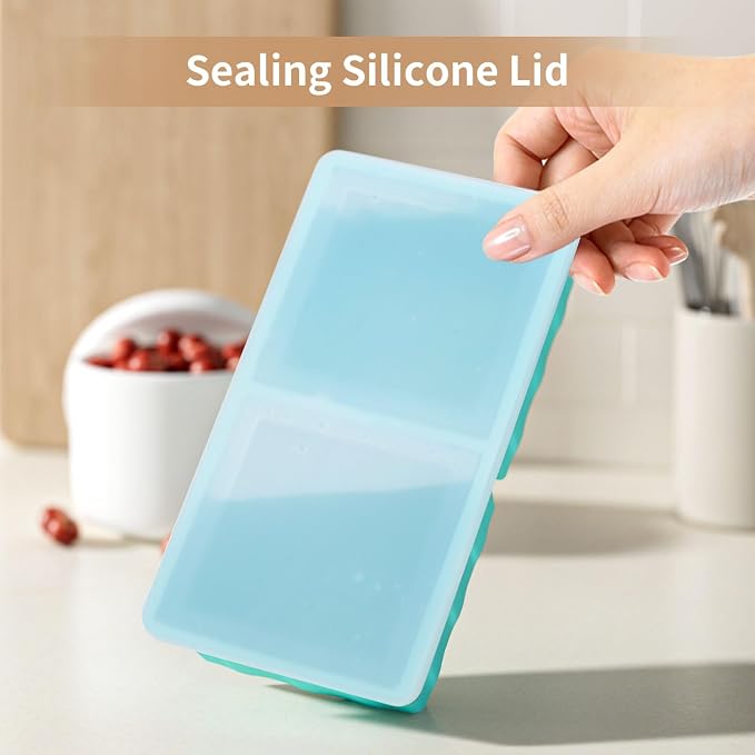 Silicone Freezer Tray for Soup Ice Cubes: 2-Cup Freezing Tray - Image 5