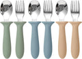 Eascrozn Toddler Utensils, 6 Pack kids Silverware Set by Eascrozn