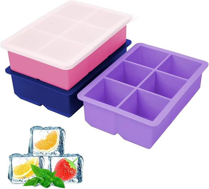 Excnorm Silicone Ice Cube Trays 3 Pack - Image 2
