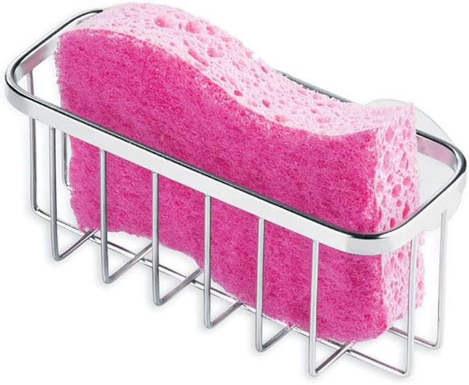iDesign Gia Stainless Steel Dish Sponge Holder Basket by iDesign