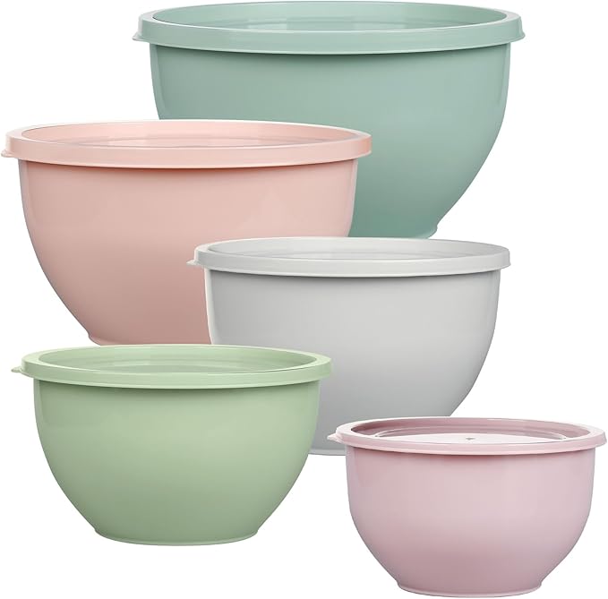 Greentainer Plastic Mixing Bowls by Greentainer