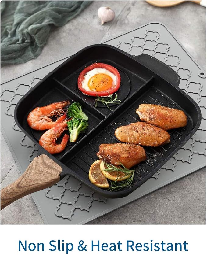 AMOAMI-Dish Drying Mats for Kitchen Counter-Silicone Dish Drying Mat-Kitchen - Image 4