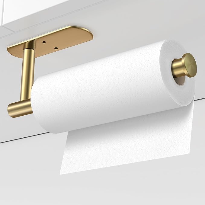 VAEHOLD Adhesive Paper Towel Holder Under Cabinet Wall Mount - Image 3