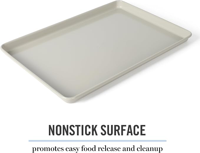 Martha Stewart Gallen 15 x 10 Inch Nonstick Carbon Steel Cookie Sheet – Cool - Image 3