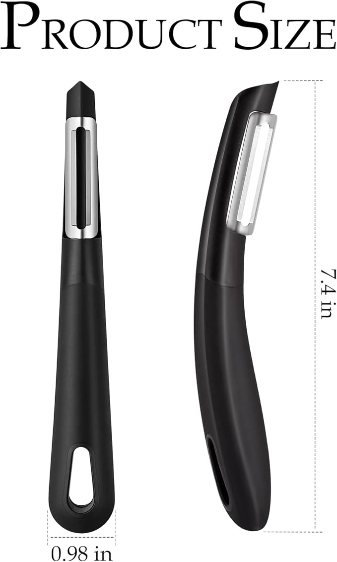 Professional Vegetable Peeler – Ultra Sharp Stainless Steel Blade Kitchen - Image 2