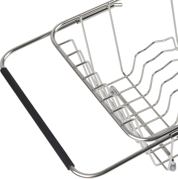 Sink Dish Drainer Rack, Expandable 304 Stainless Steel Dish Drying Rack - Image 8