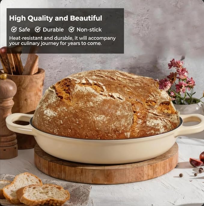 Cast Iron Bread Oven for Sourdough, 6Qt Bread Baking Pan - Image 4