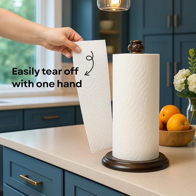 Paper Towel Holder Stand for Countertop, Decorative Freestanding Paper Towel - Image 5