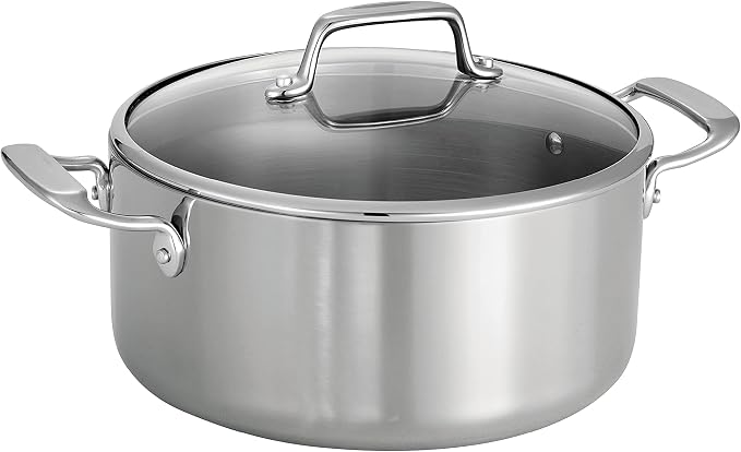 Tramontina Tri-Ply Clad Stainless Steel 5-Quart Dutch Oven Pot by Tramontina