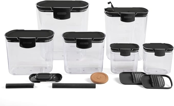 Progressive ProKeeper Baker's Airtight Kitchen Storage Canister Container Set by ProgressiveInternational